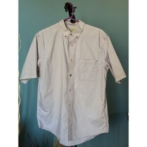 CABELAS Outfitter Series Mens M Short Sleeve Cotton Classic Outdoor Workwear